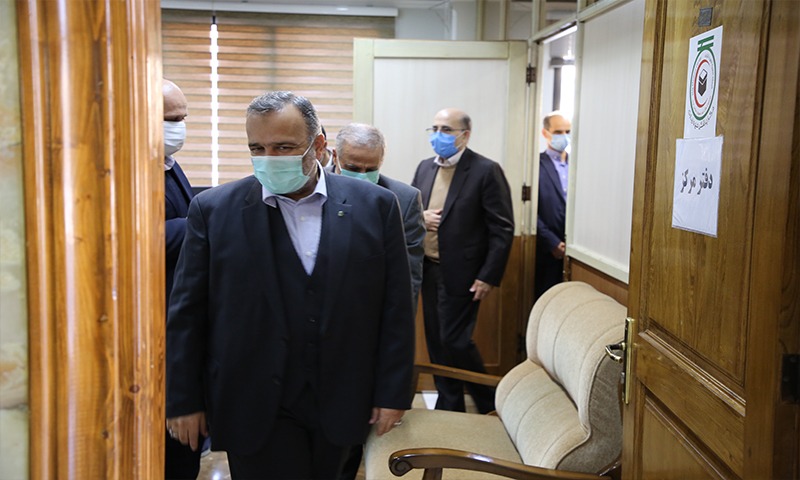 بازگشایی دفتر مرکز پزشکی حج وزیارت جمعیت هلال احمر در سازمان حج وزیارت/گزارش تصویری